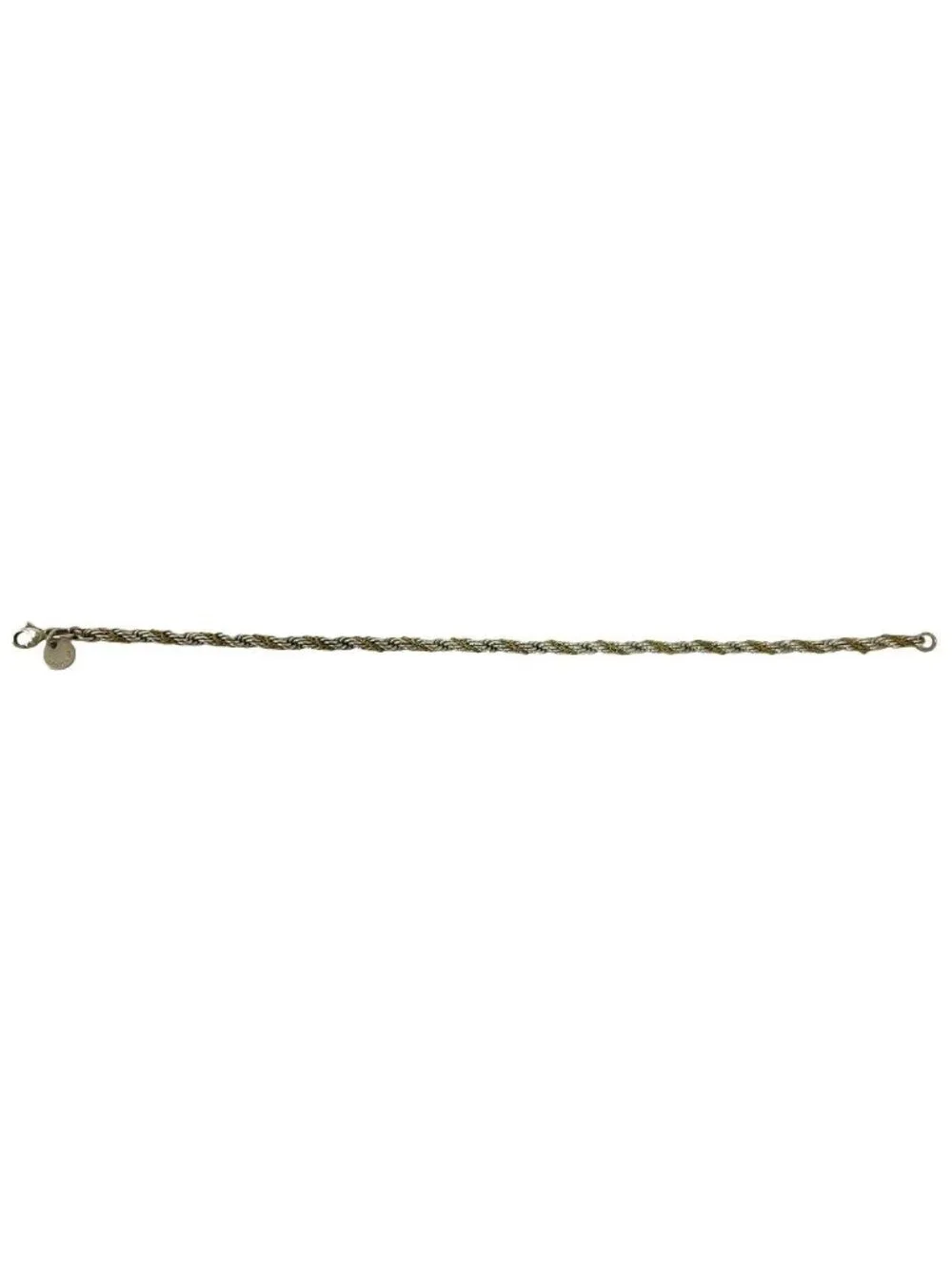 Tiffany & Co Twisted Rope Bracelet 925 Sterling Silver Gold